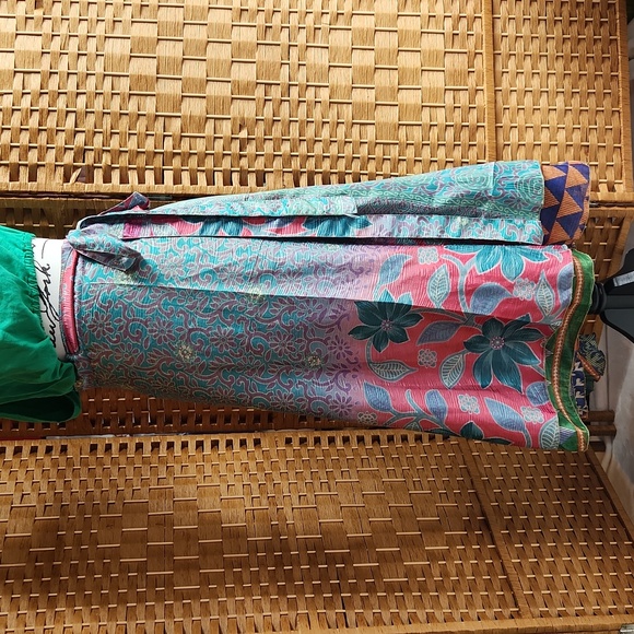 Women's Bright Summer Floral Beach Vacation, Maxi, Skirt Wrap *Only* - Picture 7 of 12